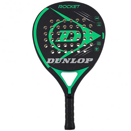 Compra la pala de padel PDL Rocket verde de la serie media de Dunlop
