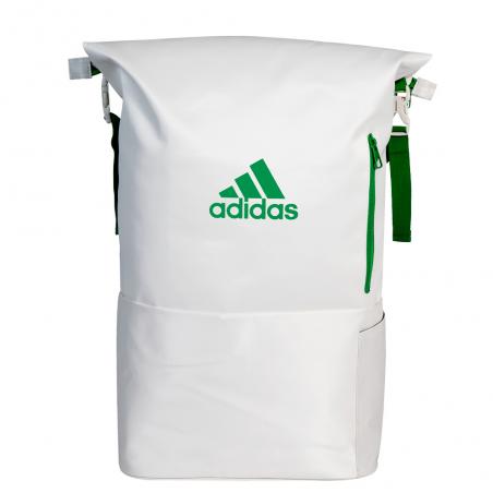 Compra la mochila de padel Multigame en blanco y verde de la marca Adidas