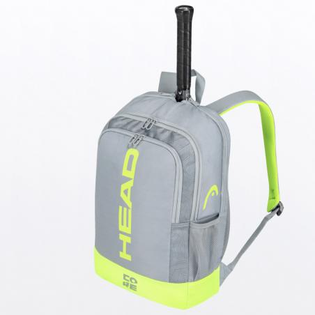 Compra la mochila de padel Core Backpack en gris y amarillo