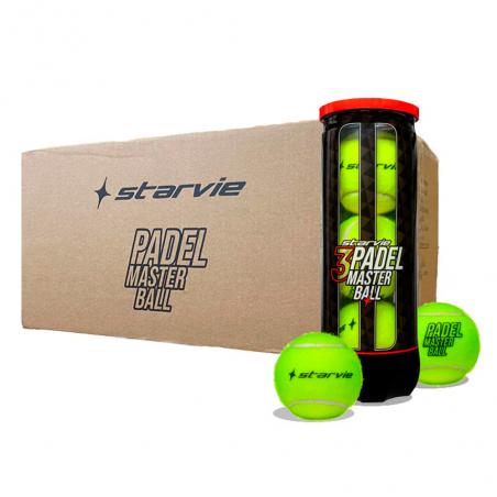 Compra las pelotas StarVie Padel Master Ball en cajón de 24 botes x 3 unidades